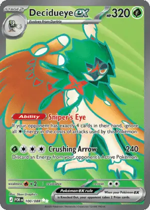 Decidueye ex (POR 100)