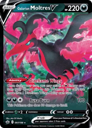 Galarian Moltres V (CRE 097)