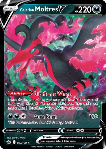 Galarian Moltres V (CRE 097)
