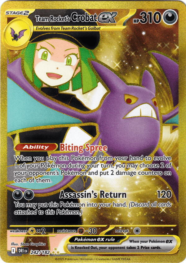 Team Rocket's Crobat ex (DRI 242)
