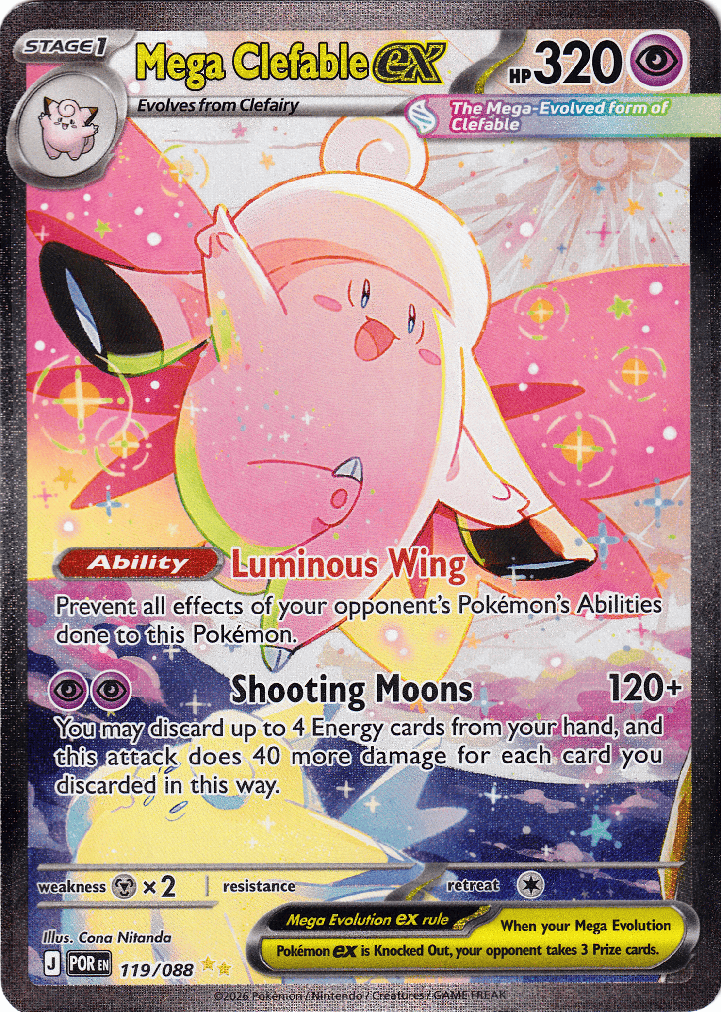 Mega Clefable ex (POR 119) - Bild 1