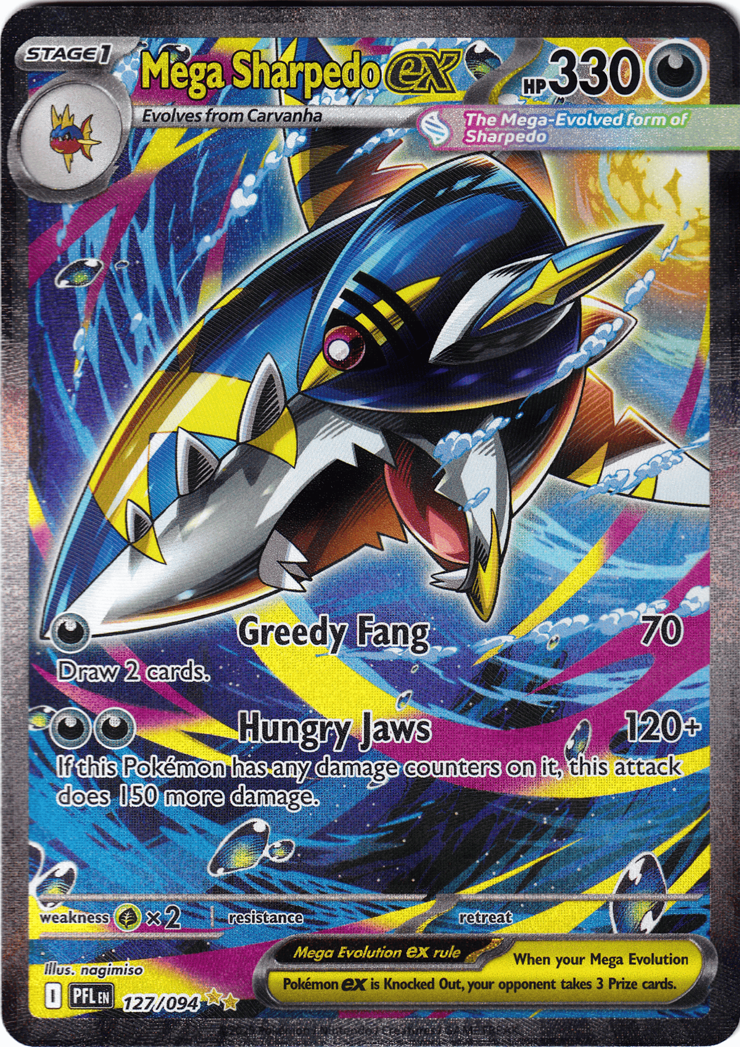 Mega Sharpedo ex (PFL 127) - Bild 1