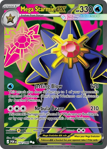 Mega Starmie ex (POR 102)