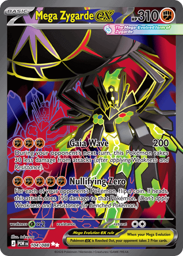 Mega Zygarde ex (POR 104)