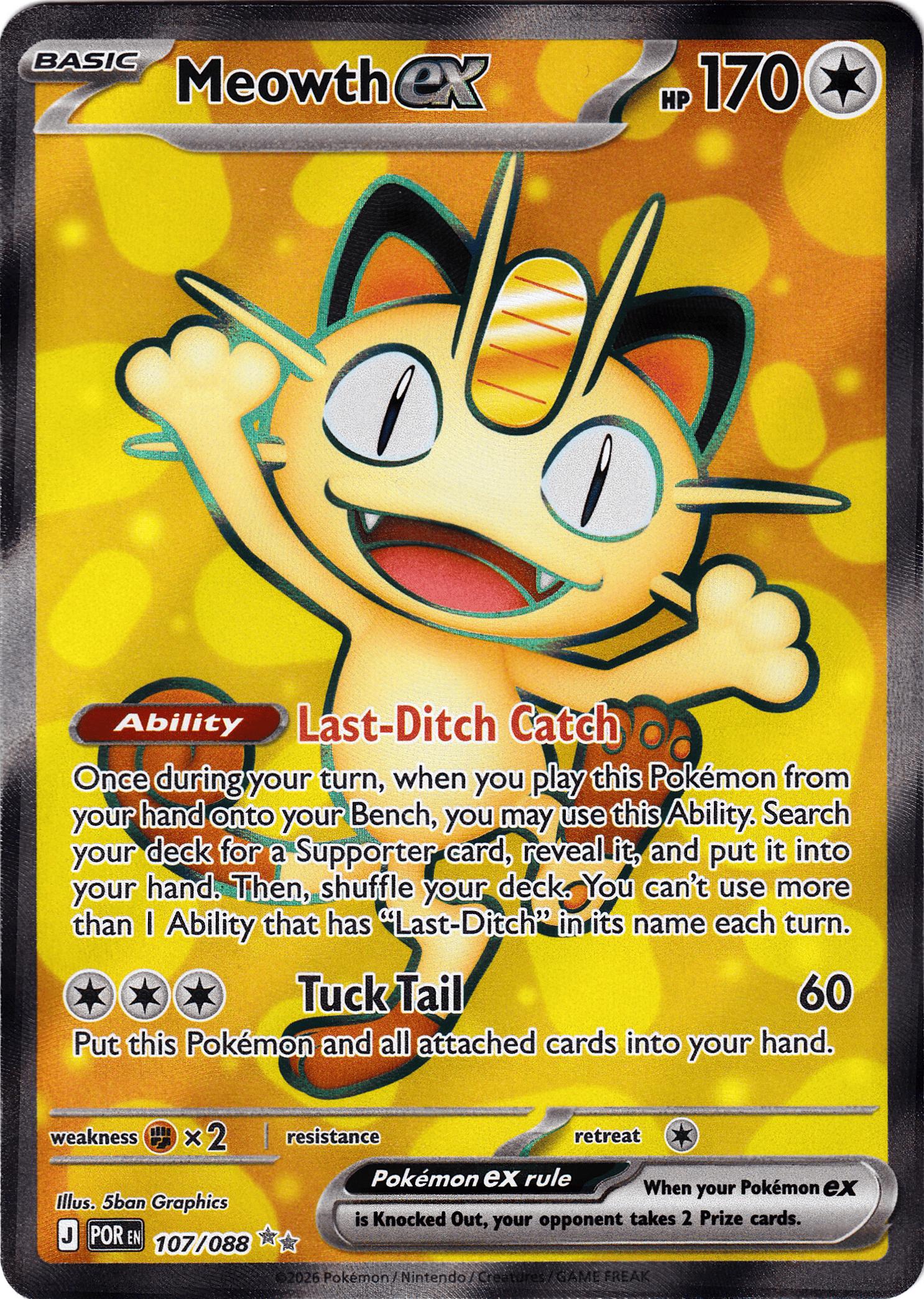 Meowth ex (POR 107) (A) - Bild 1