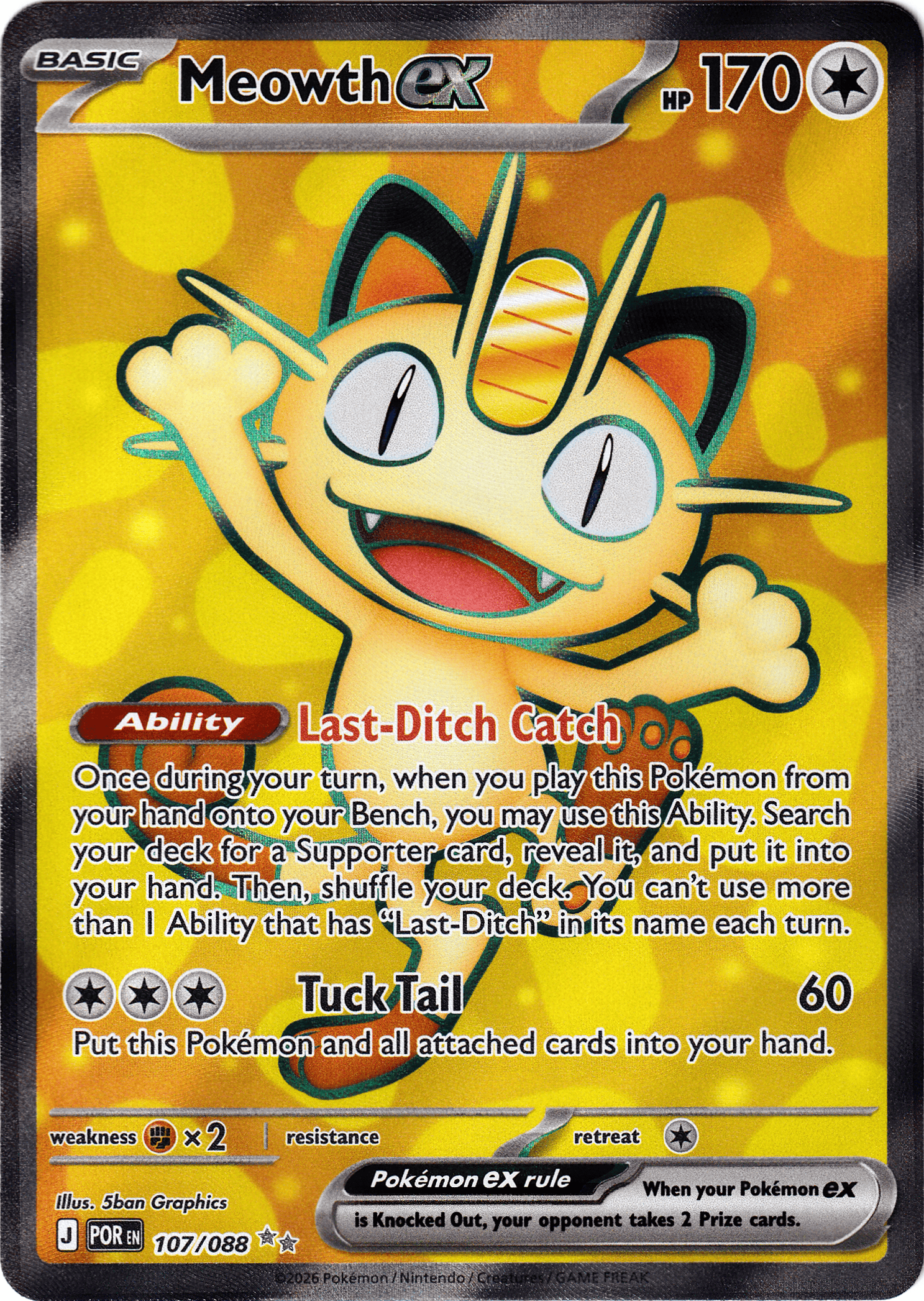 Meowth ex (POR 107) - Bild 1