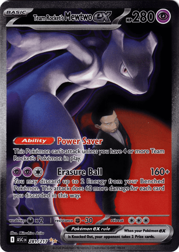 Team Rocket's Mewtwo ex (ASC 281)