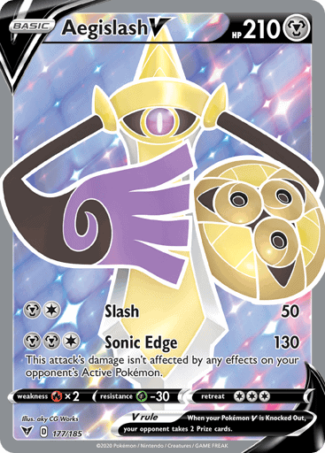 Aegislash V (VIV 177), Vivid Voltage Pokémonkort