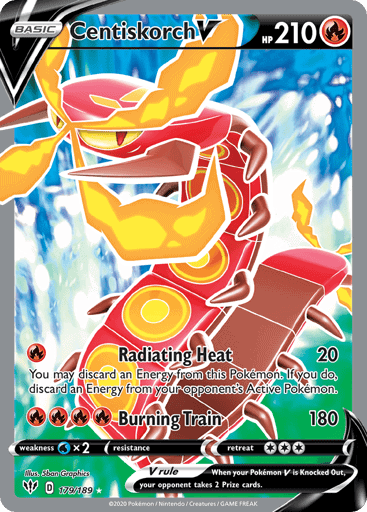 Centiskorch V (DAA 179), Darkness Ablaze Pokémonkort