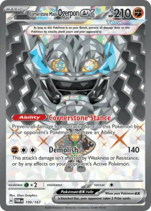 Cornerstone Mask Ogerpon ex (TWM 199)