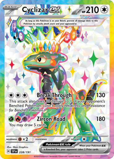 Cyclizar ex (SSP 228), Surging Sparks Pokémonkort