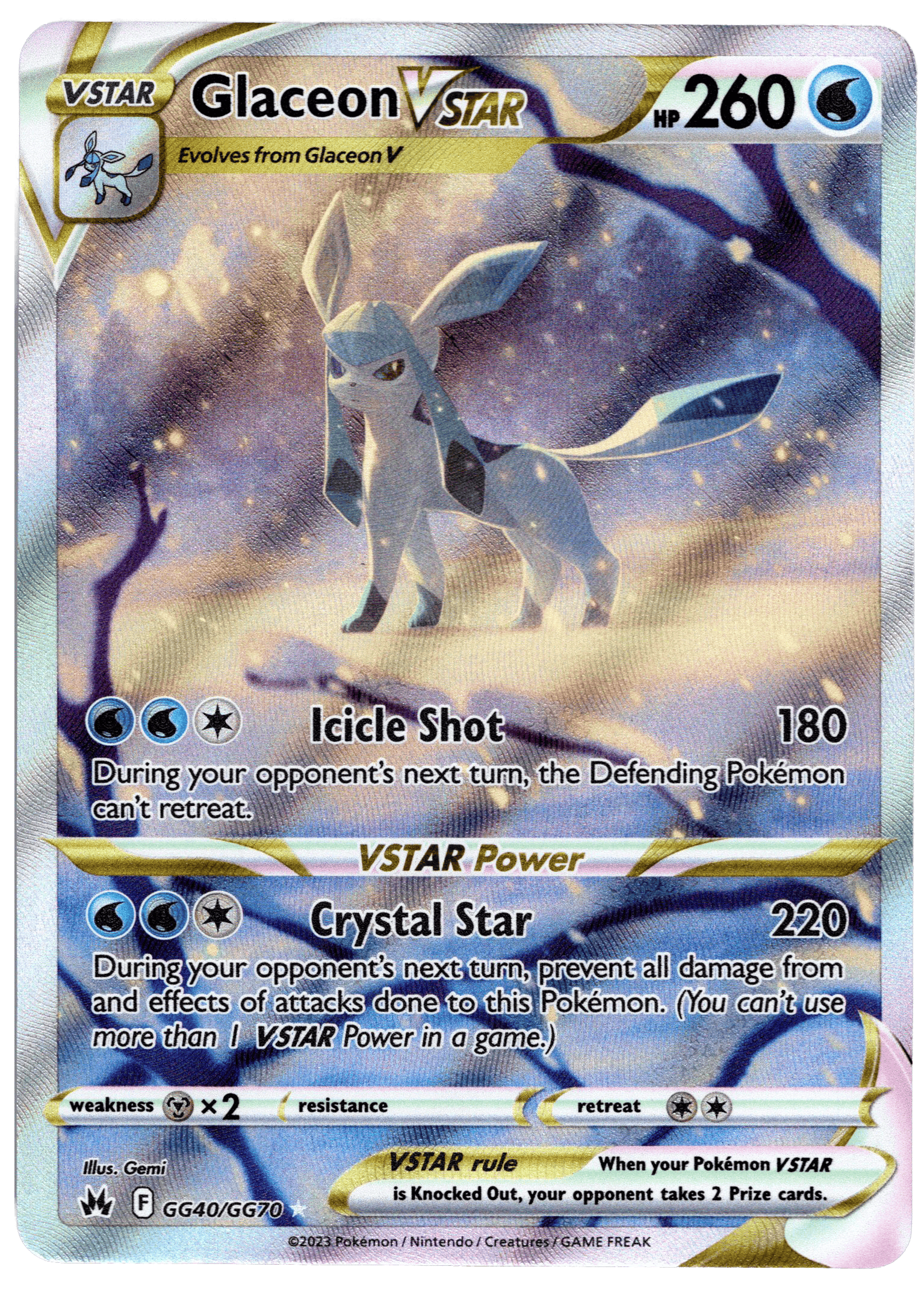Glaceon VSTAR (CRZ GG40) - Bild 1