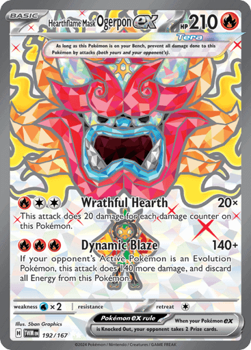 Hearthflame Mask Ogerpon ex (TWM 192)