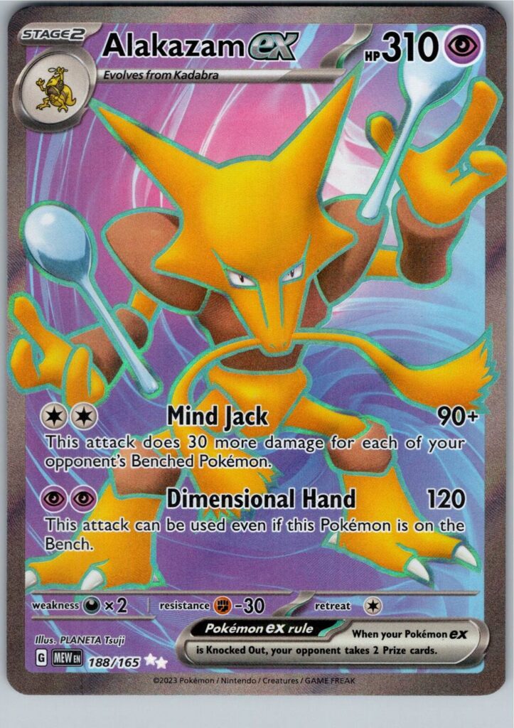 Alakazam ex (MEW 188), MEW Pokémonkort