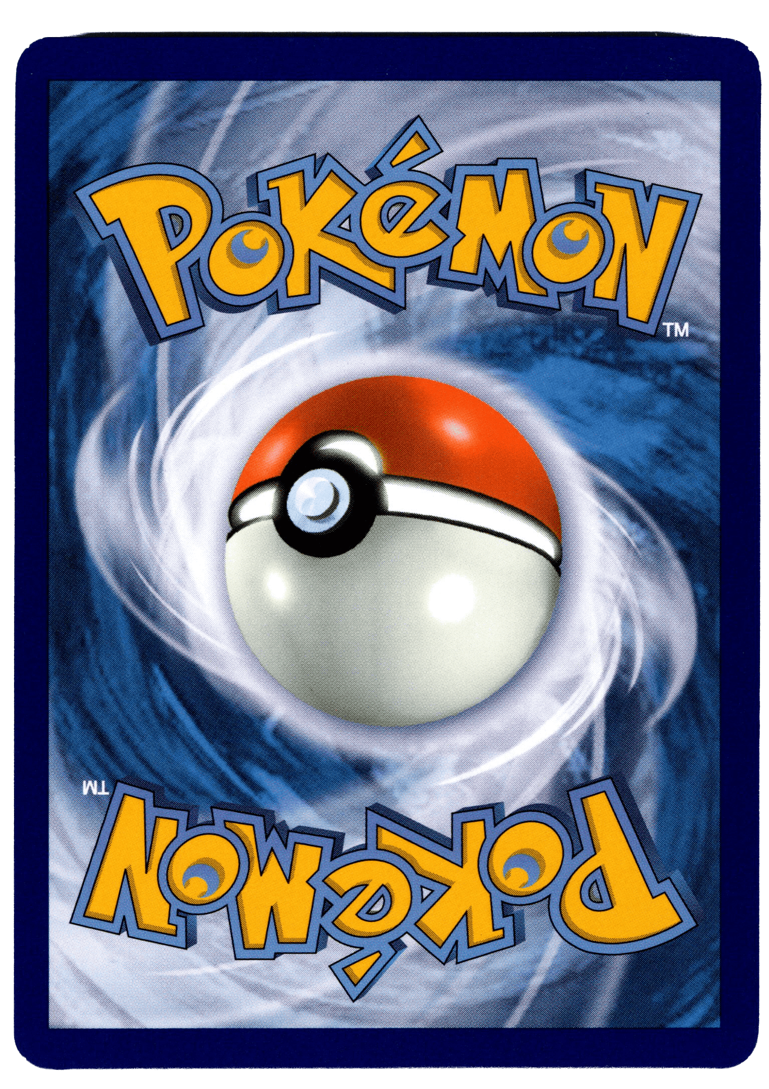 Pokémon Ceruledge ex kort med Pokéball på baksidan.