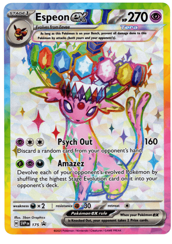 Pokémon Espeon ex med 270 HP och unika attacker sv_SE.