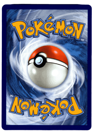 Pokémon Espeon ex kort med blå bakgrund och Pokéball i centrum.