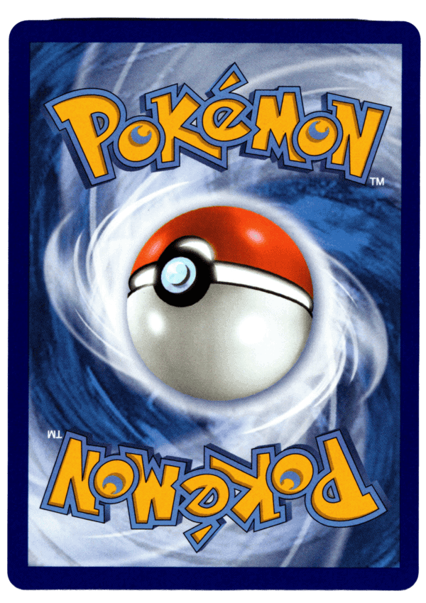 Pokémon Espeon ex kort med blå bakgrund och Pokéball i centrum.