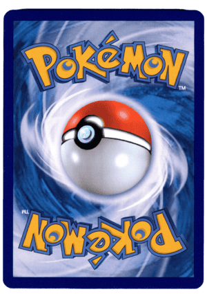 Pokémon Glaceon V kort med blå bakgrund och snöeffekt.