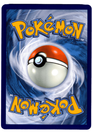 Pokémon-kort med Pokéball i blå bakgrund för samlare.