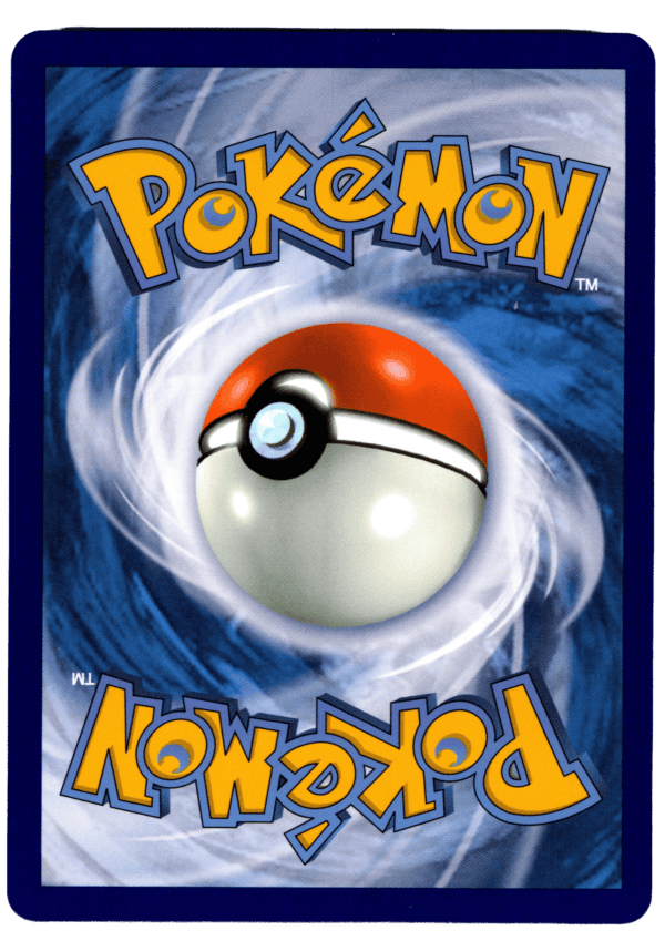 Pokémon-kort med Pokéball i blå bakgrund för samlare.