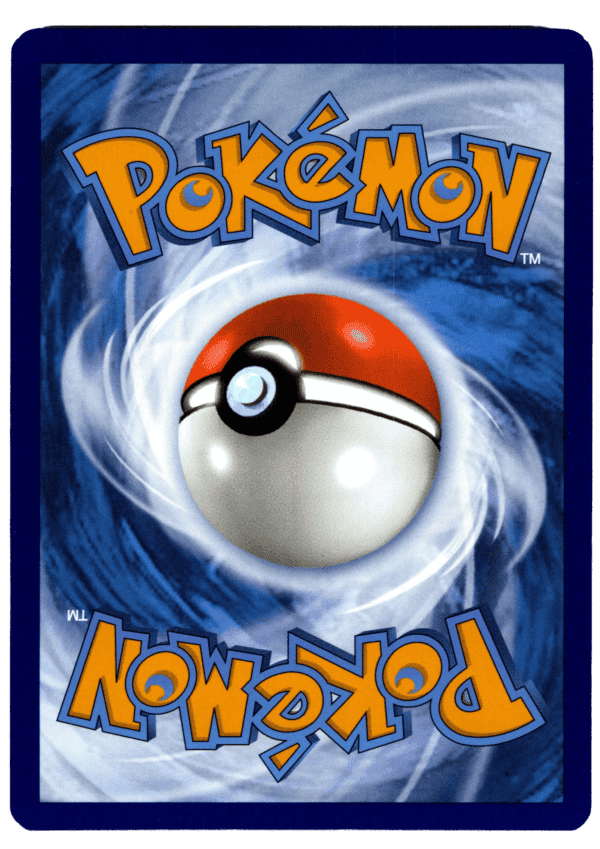 Pokémon-kort med Pokéball i blå bakgrund för samlare och fans.