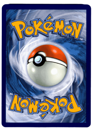 Mega Gengar ex Pokémon-kort med Pokéball bakgrund.