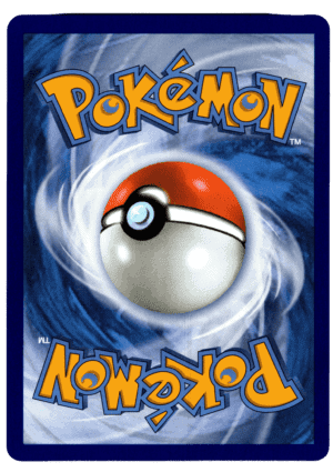Pokémon Mega Greninja ex kort med Pokéball i bakgrunden.