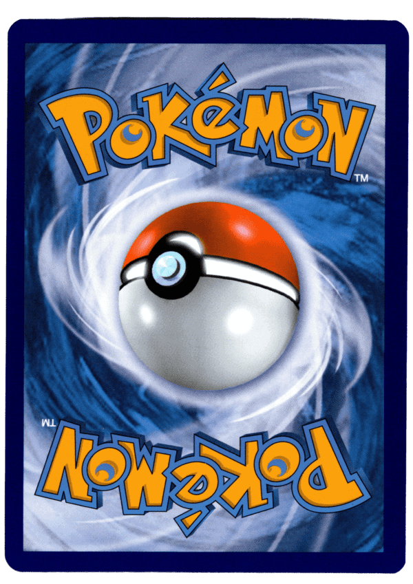 Pokémon-kort med Pokéball i blå bakgrund för samlare och fans.