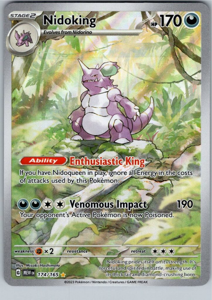 Nidoking (MEW 174), MEW Pokémonkort