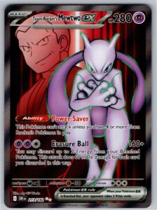 Team Rocket's Mewtwo ex DRI 213 framsida