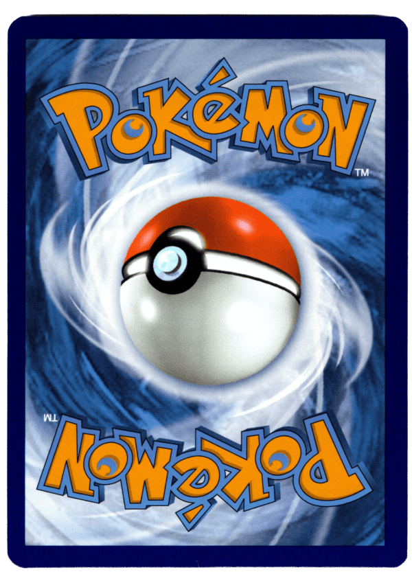 Pokémon-kort med Pokéball i blå bakgrund för samlare.