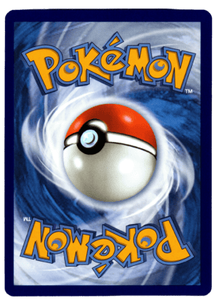 Tyrunt Pokémon-kort med blå bakgrund och Pokéball i centrum.