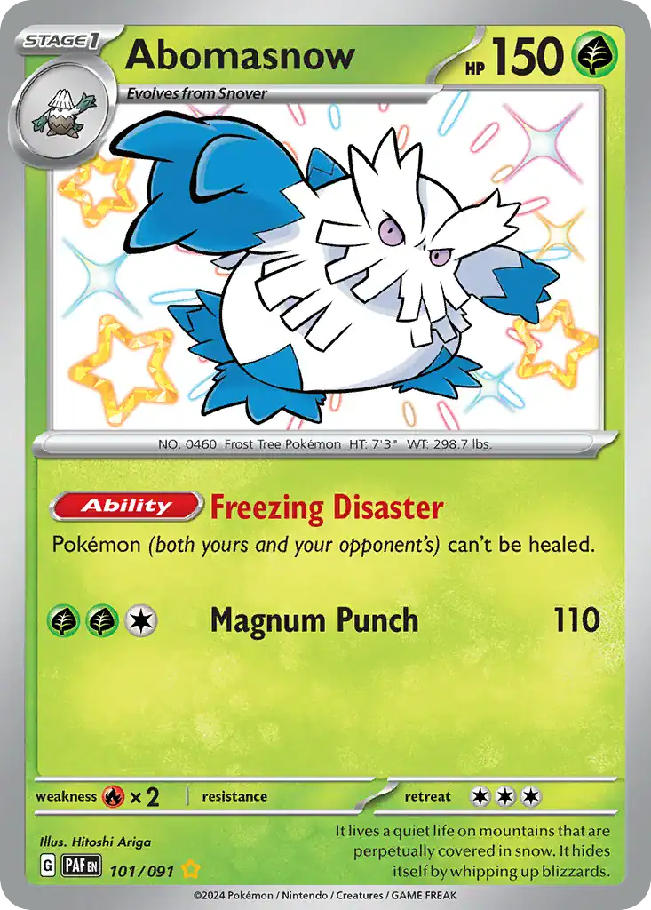 Abomasnow (PAF 101), Paldean Fates Pokémonkort