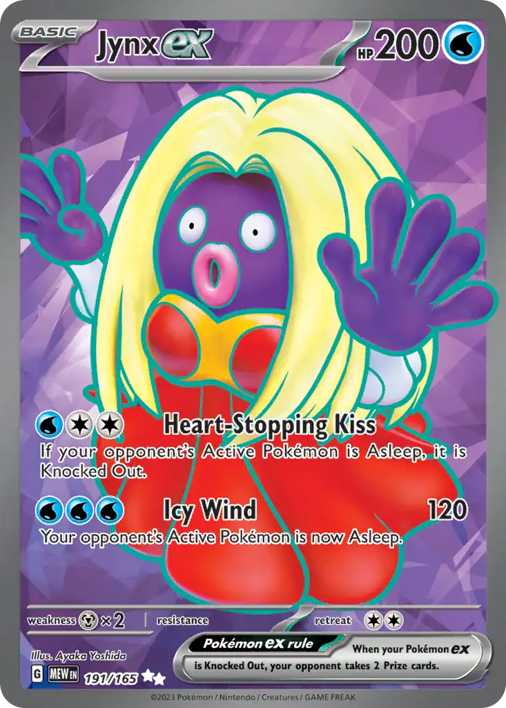 Jynx ex (MEW 191), MEW Pokémonkort