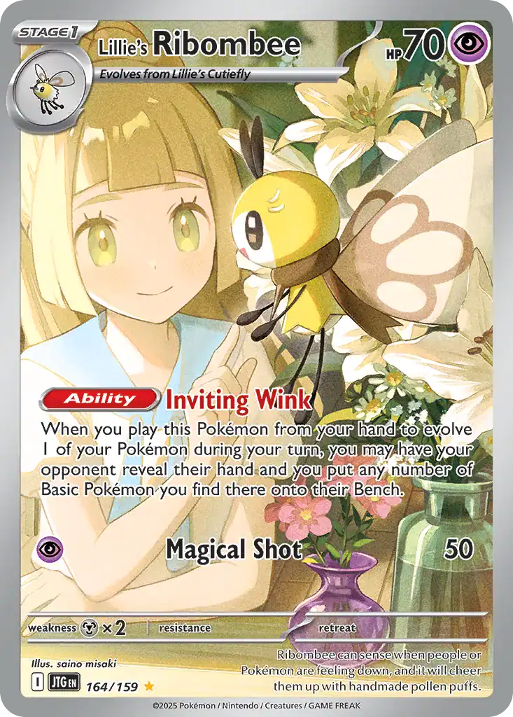Lillie's Ribombee (JTG 164), Journey Together Pokémonkort