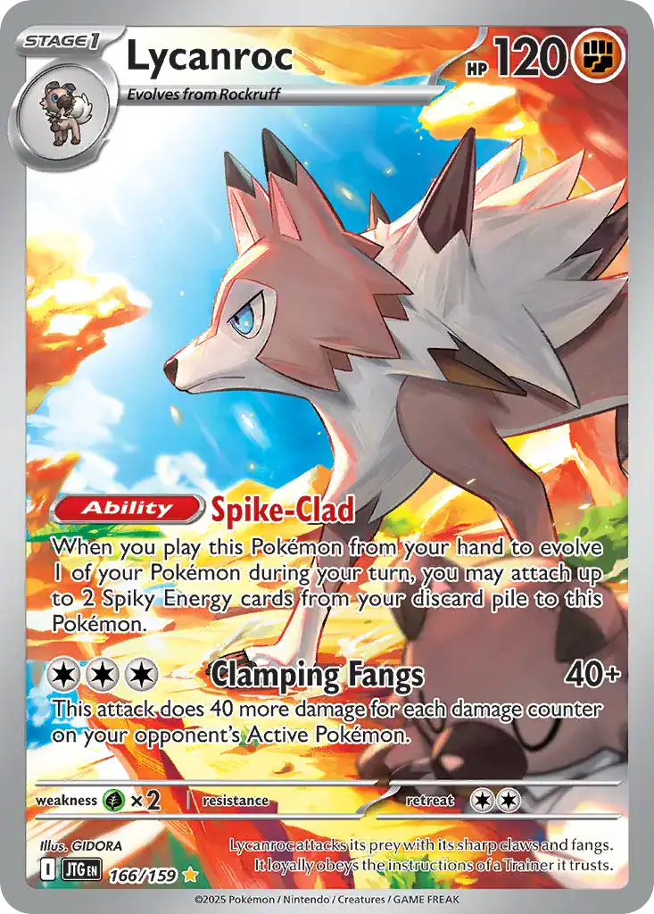 Lycanroc (JTG 166), Journey Together Pokémonkort