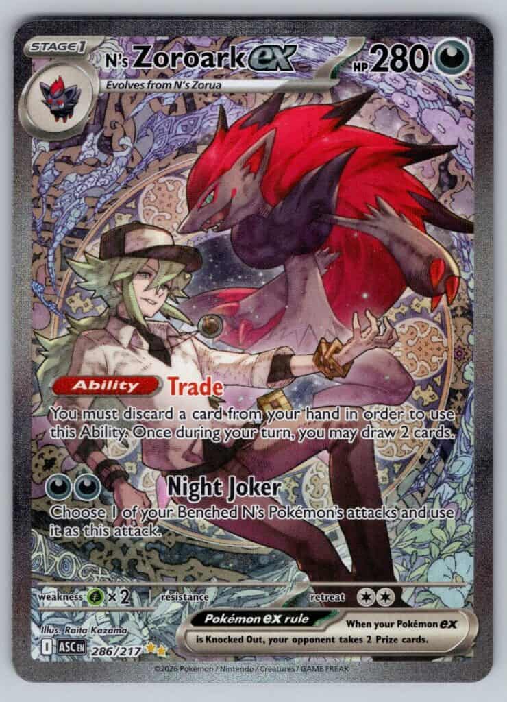 N's Zoroark ex (ASC 286), Ascended Heroes Pokémonkort