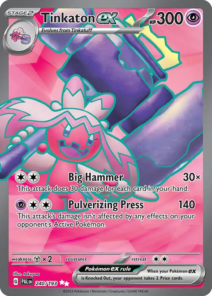 Tinkaton (PAL 240), Paldea Evolved Pokémonkort