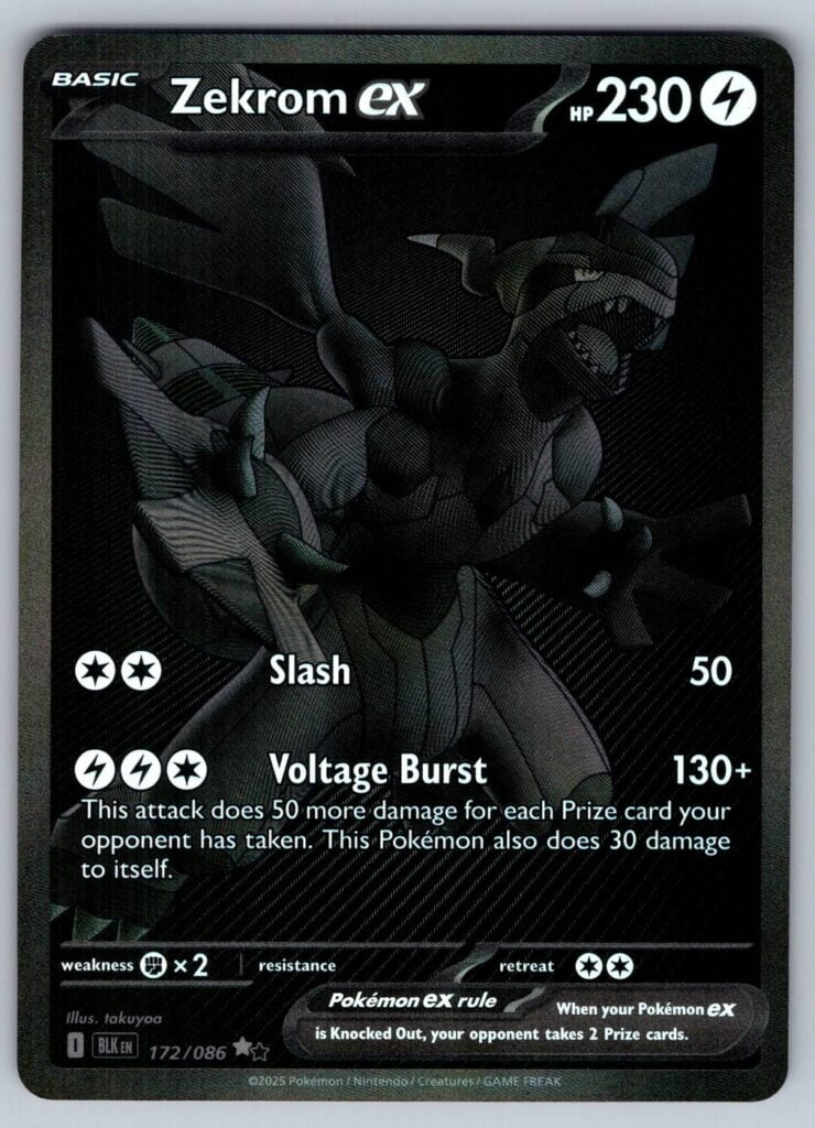 Zekrom ex (BLK 172), Black Bolt Pokémonkort