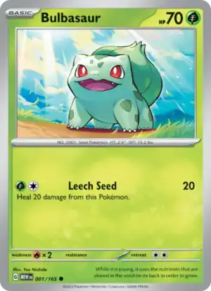 Bulbasaur (xMEW 001) Cosmo Reverse Holo