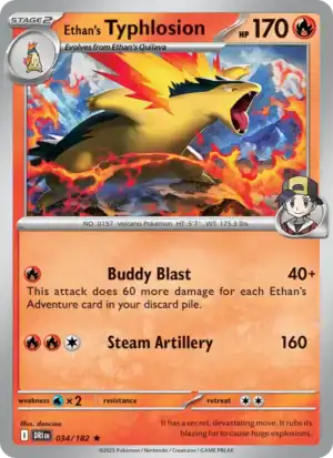 Ethan's Typhlosion (DRI 034) Reverse Holo