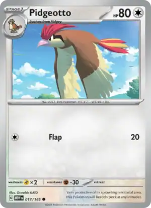 Pidgeotto (MEW 017) Reverse Holo