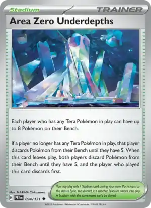 Area Zero Underdepths (PRE 094)