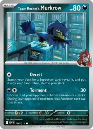 Team Rocket's Murkrow (ASC 126)