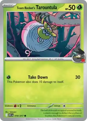 Team Rocket's Tarountula (ASC 018)