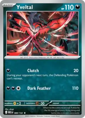 Yveltal (MEG 088) Reverse Holo
