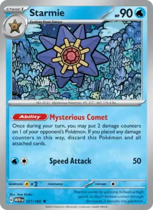 Starmie (MEW 121) Reverse Holo