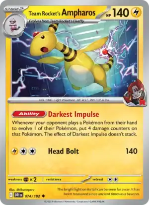 Team Rocket's Ampharos (DRI 074)
