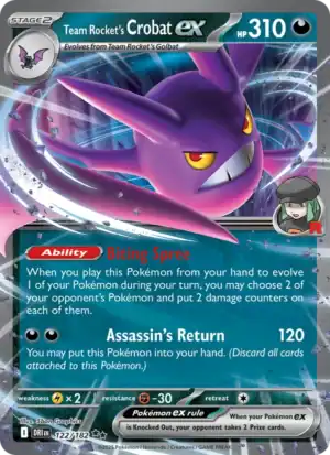 Team Rocket's Crobat ex (DRI 122)